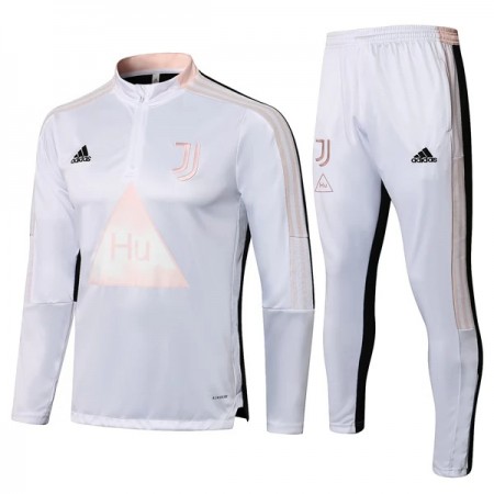 Juventus Børn Sweatshirt Dragt 2022-23 Hvid Kvart-Zip